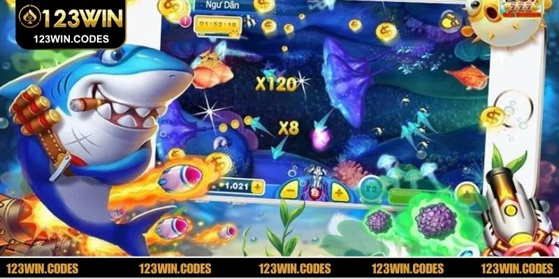 Sảnh game Bắn Cá 123WIN nổi bật với kho vũ khí mới lạ